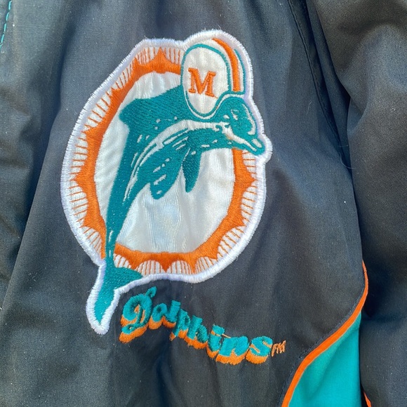VINTAGE 1994 Miami Dolphins NFL Pro Player by Daniel Young Men's Jacket - Size L - Picture 4 of 15